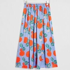 Anthropologie Corey Lynn Calter Naranjas A-Line Midi Skirt